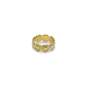 14k puffy flower band