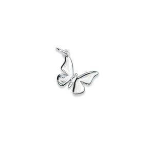 sterling silver mini flutter charm