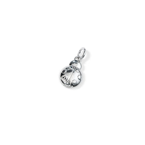 sterling silver mini love bug charm