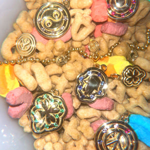 14k puffy amulet charms